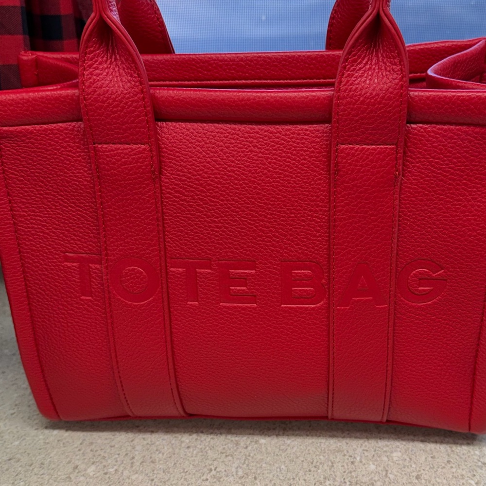 Chic Red Tote Bag and wallet